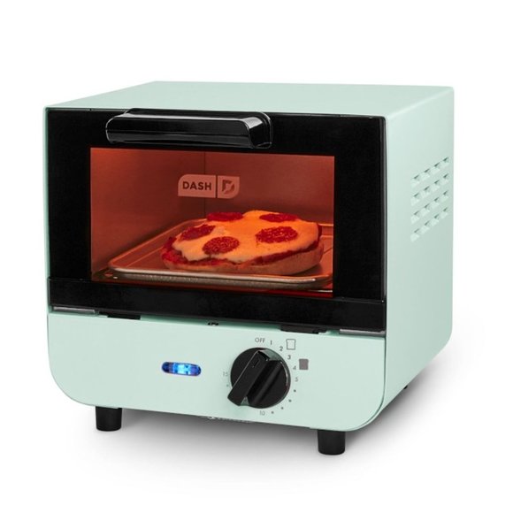 NIB Dash Mini Toaster Oven in Aqua - Picture 3 of 4